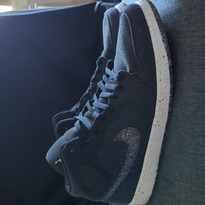 Air Jordan 1 Mid SE Black/Multicolor/Racer Blue Size 14 US